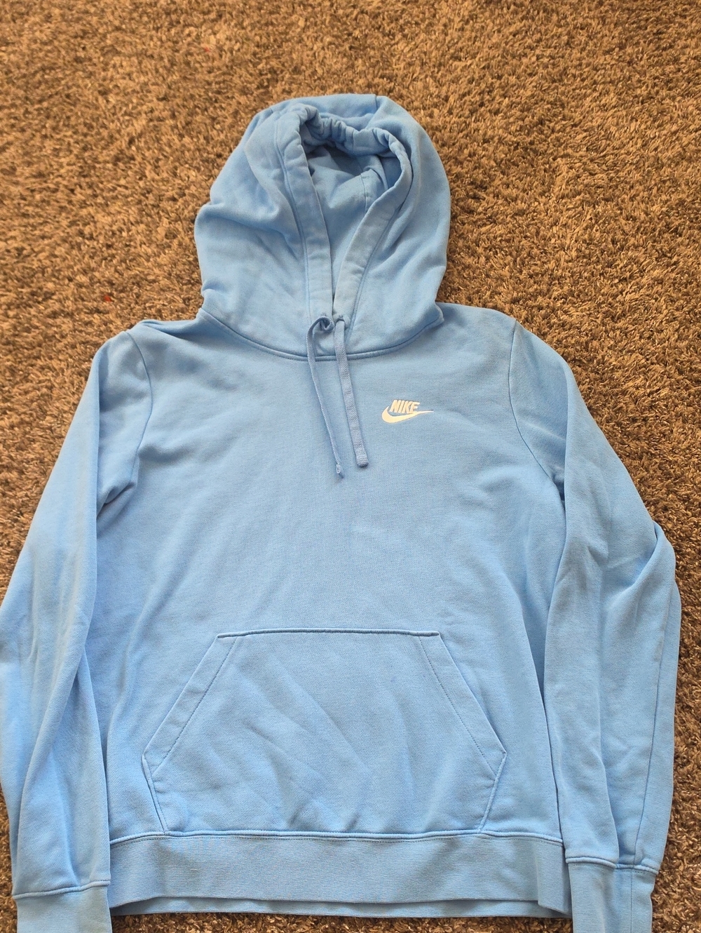 Nike Womens Sky Blue Pullover Hoodie